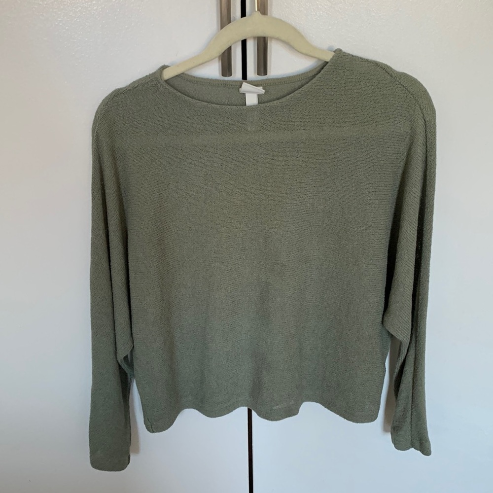 Sea foam green / sage green light dolman sweater from H&M size small